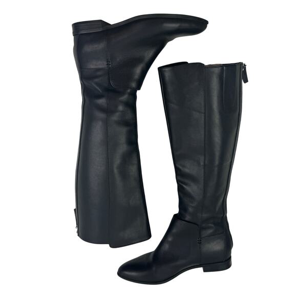 Nine West Black Tall Classic Timeless Almond Toe Tall Riding Boots Women's 5 - Picture 7 of 10